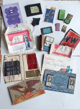 14 Antike Nähnadel Hefte,dazu