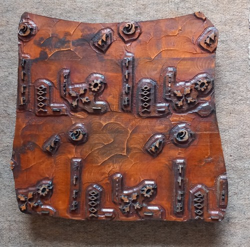 Handdruckplatte aus holz für - handdruckplatte, ,für
