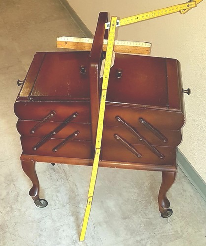 Nähwagen holz etagere - holz,