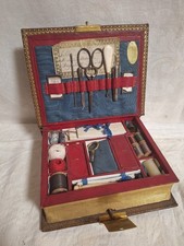 Buch Leder Nähkästchen